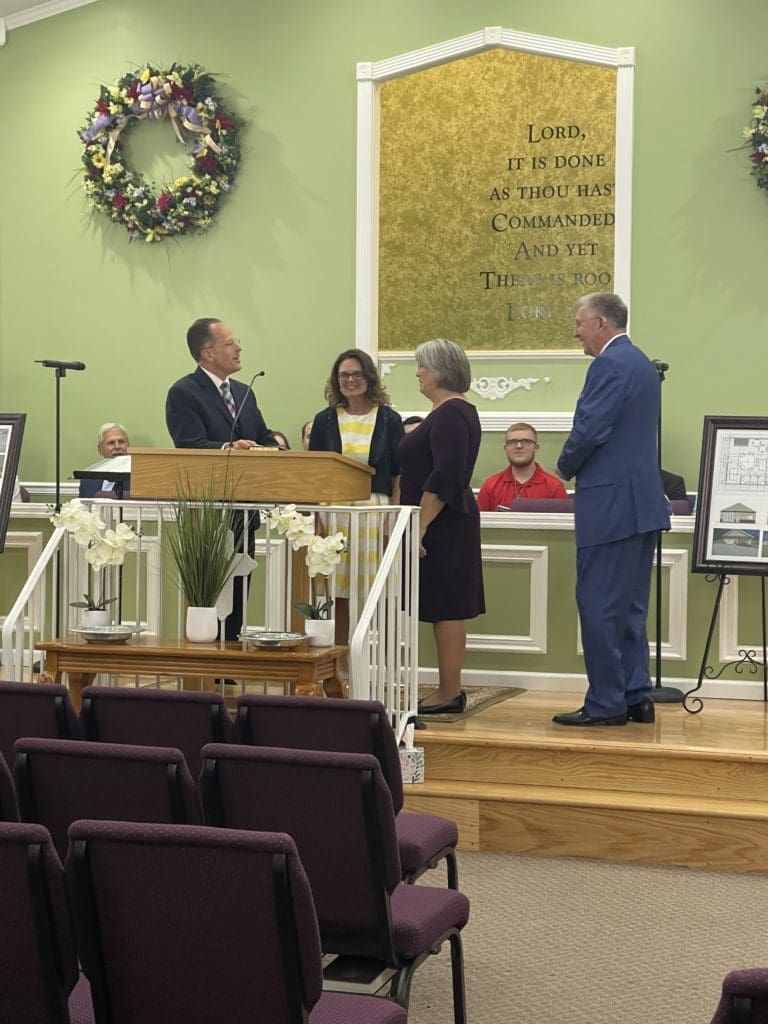 Pastor Roger and Heather with Fred Ward and his wife