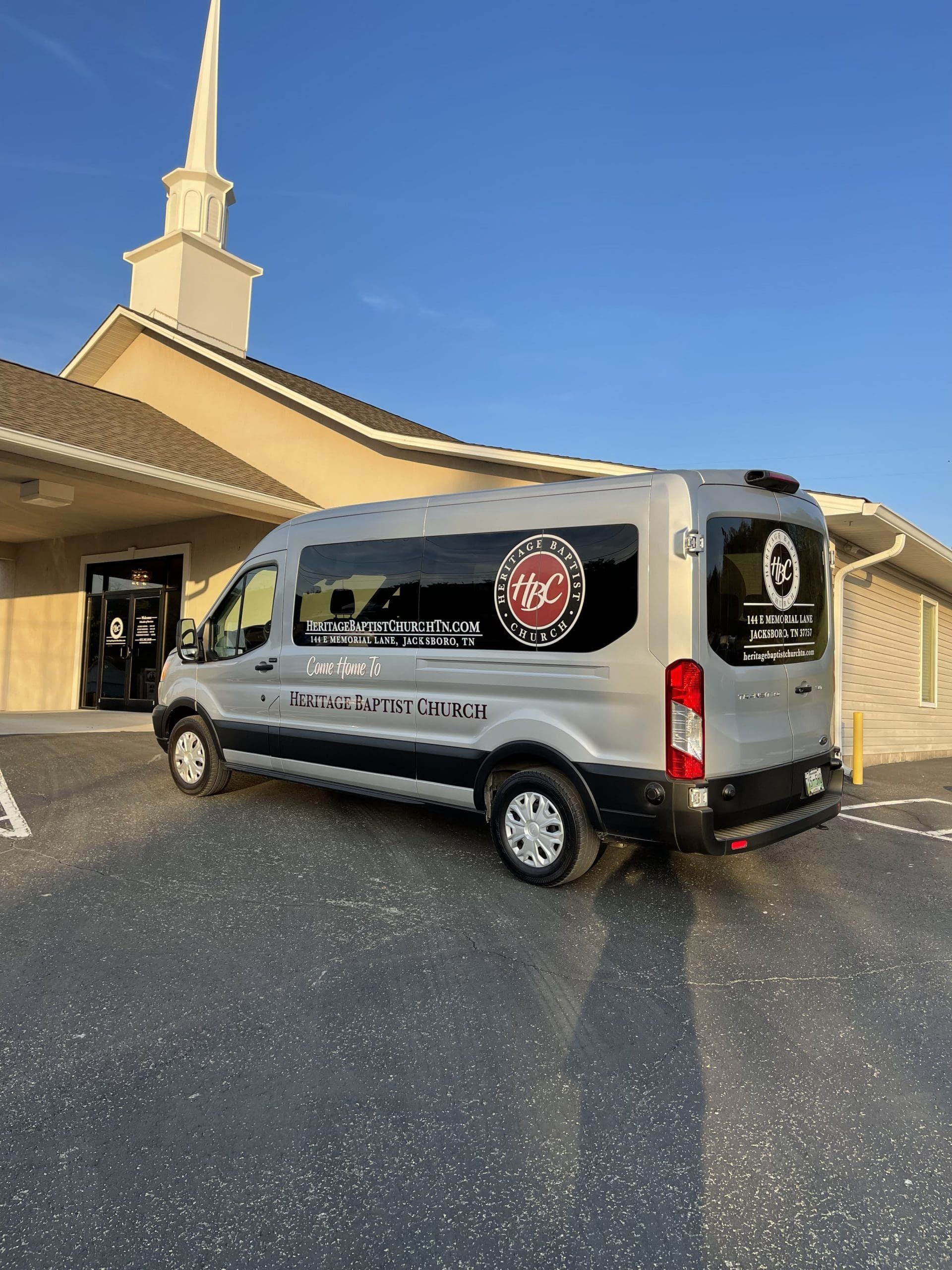 Heritage Baptist with church van