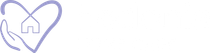 Trilogy Home Care Toowoomba logo, with a purple heart with a home and hands in it.