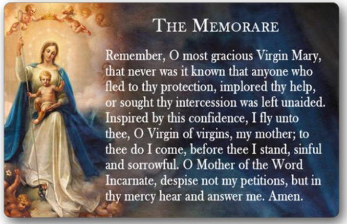 memorare prayer img