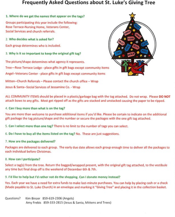 FAQ page