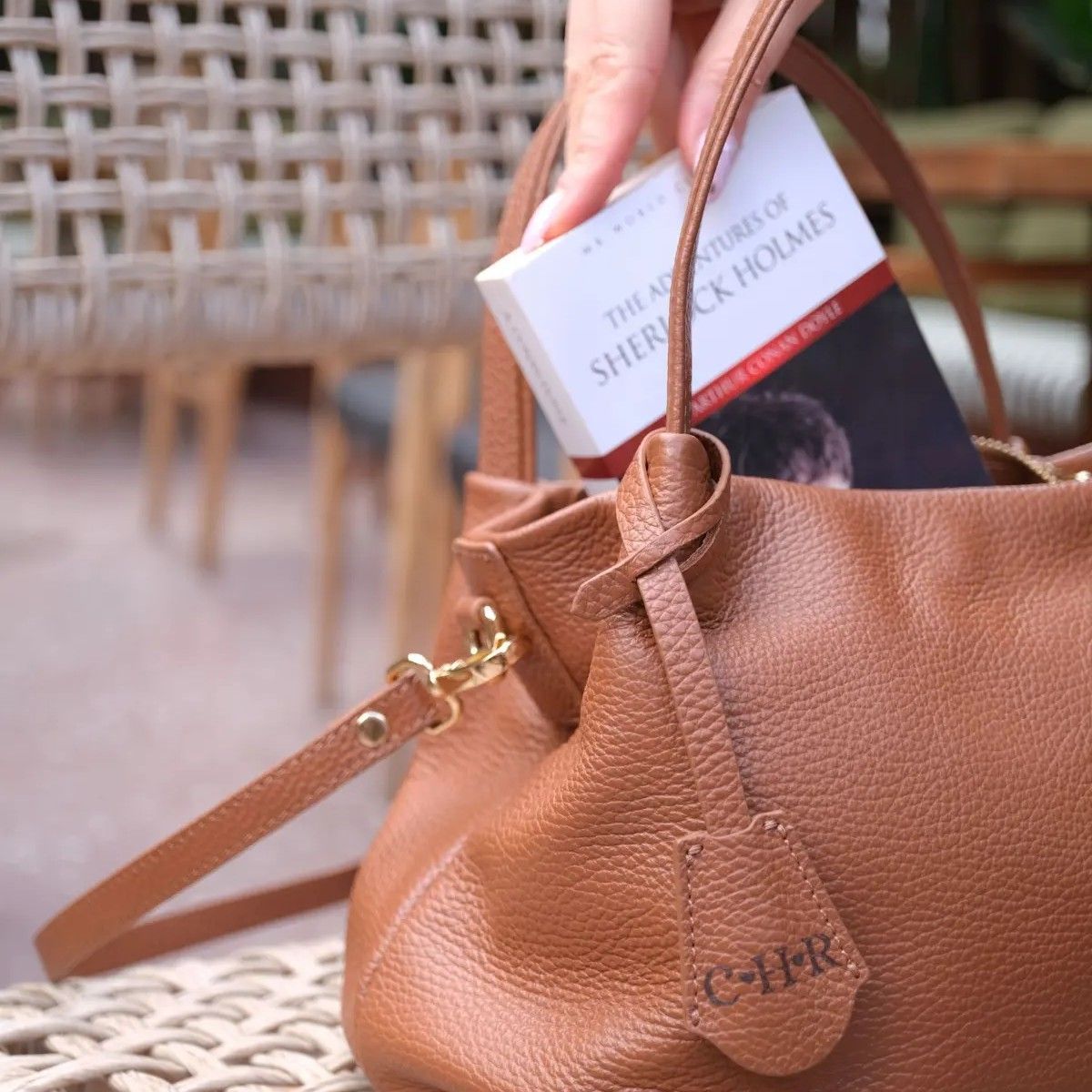 Stylish tote bag styled for everyday use