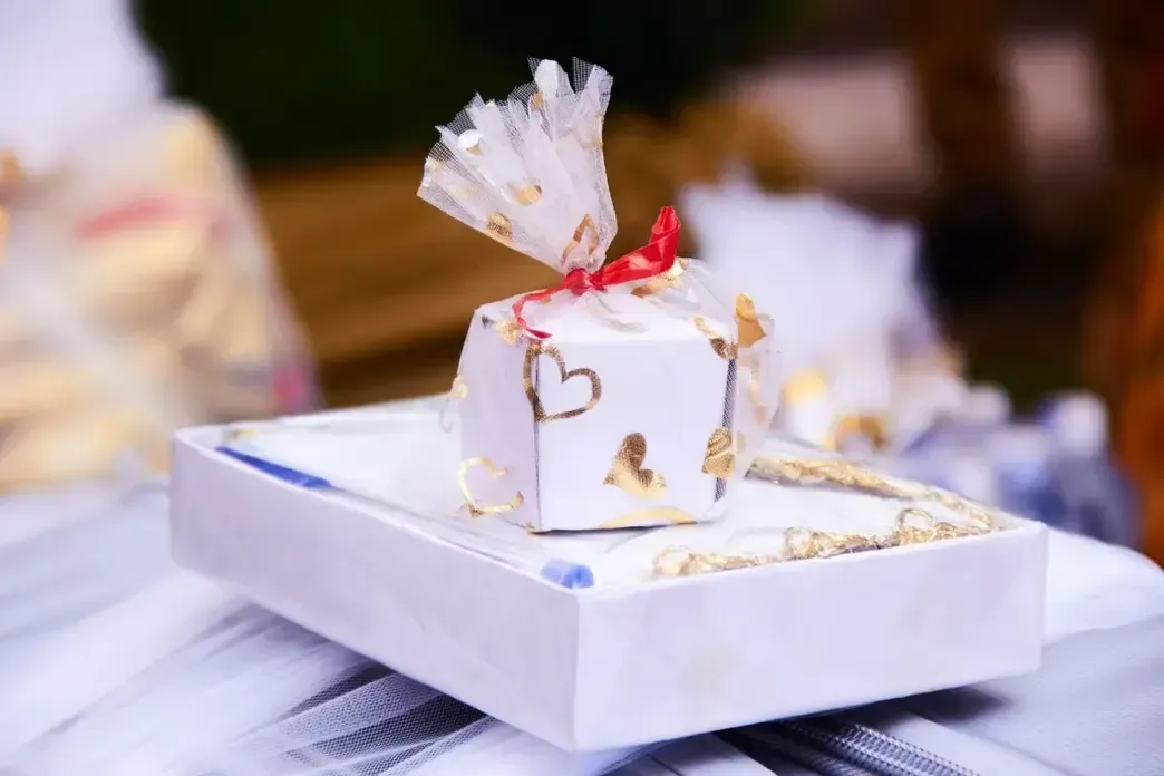 Wrapped gift boxes styled for gift giving