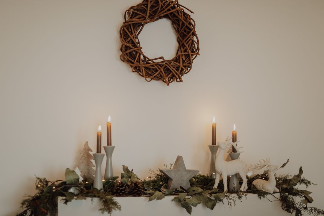 Holiday and seasonal decor display at Black Tie Beach