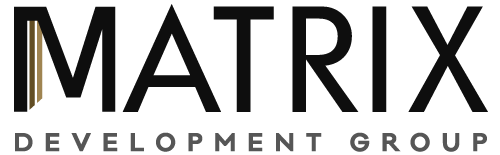 Matrix Development Group logo in black and gray text on a white background
