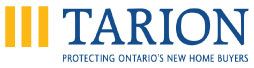 Tarion logo with orange bars and blue text, “Protecting Ontario’s New Home Buyers” tagline