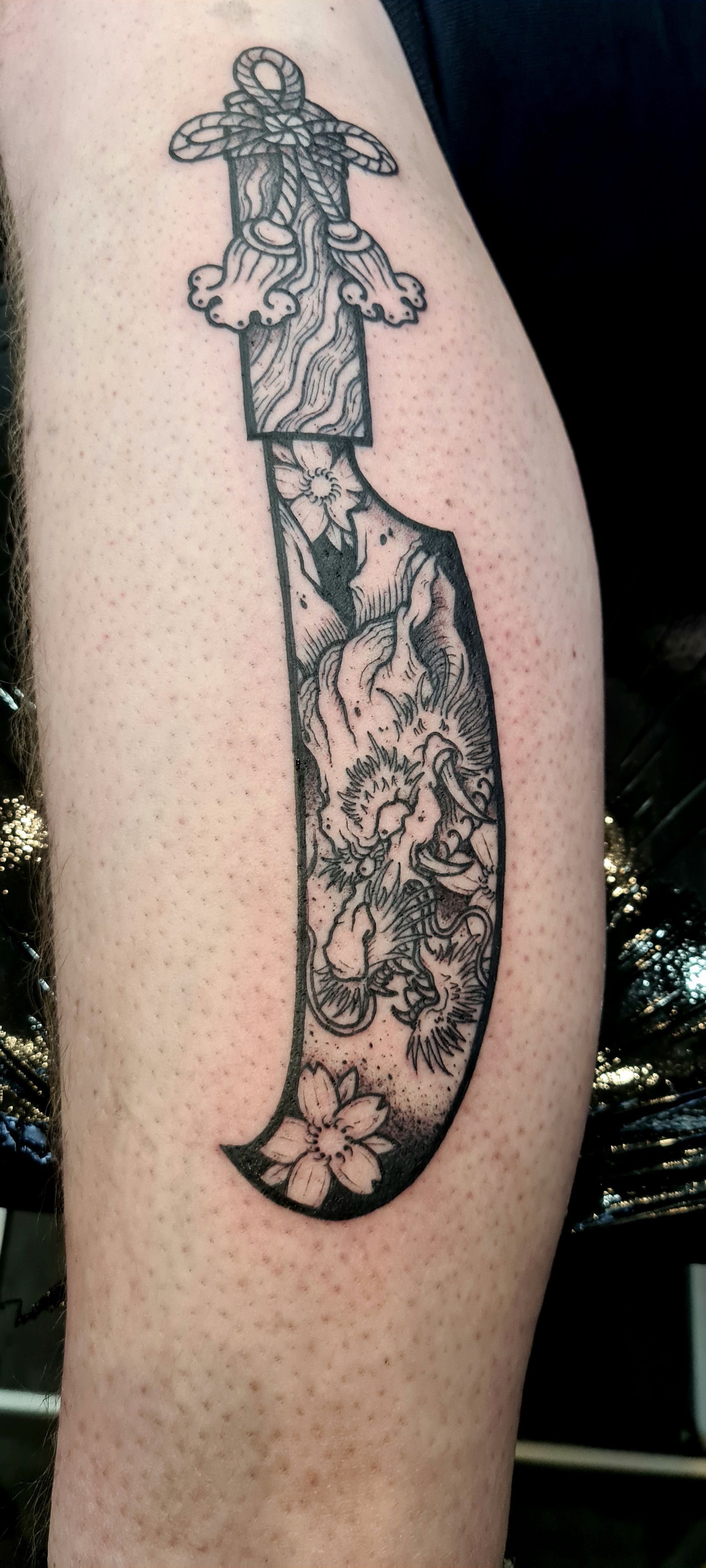 Blackwork artist leith