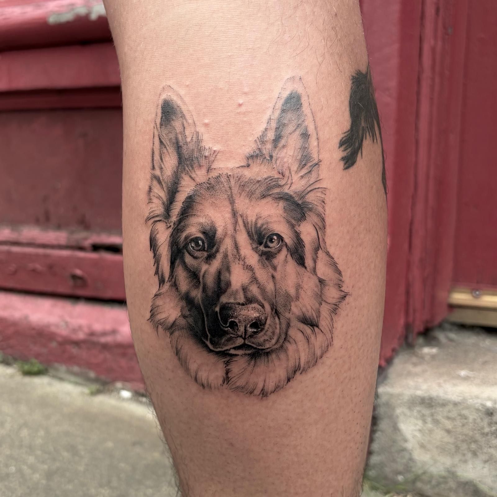 Dog tattoo leith studio edinburgh