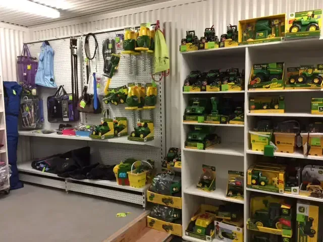 A Store Filled with Lots of John Deere Toys — Hazells Farm & Fertilizer Services in Taminda, NSW