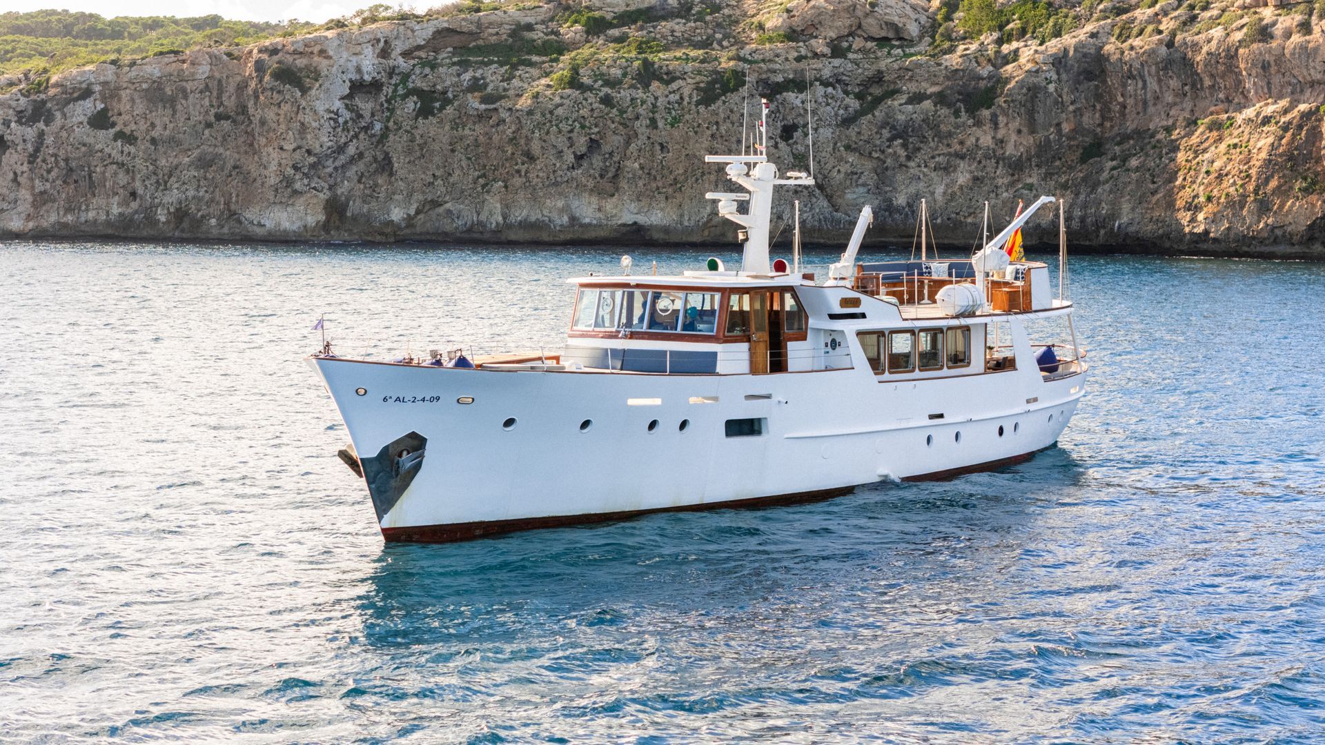 A boat as  a business venue in Mallorca