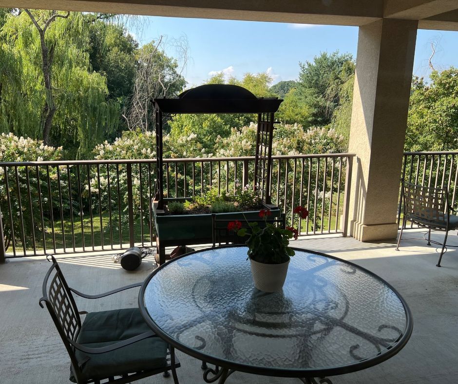 Transitional Care Center outside patio