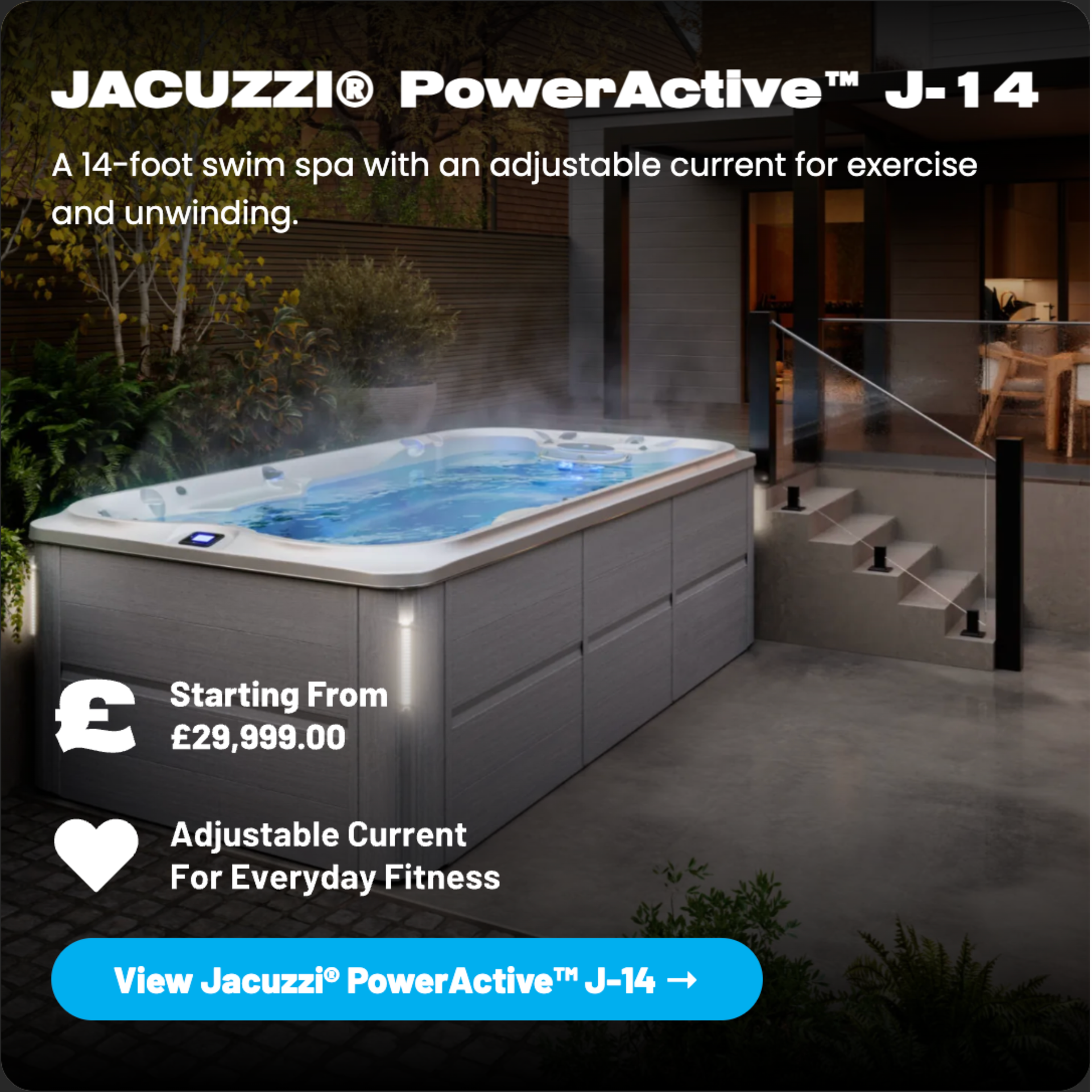 Jacuzzi J-14 PowerActive Swim Spa