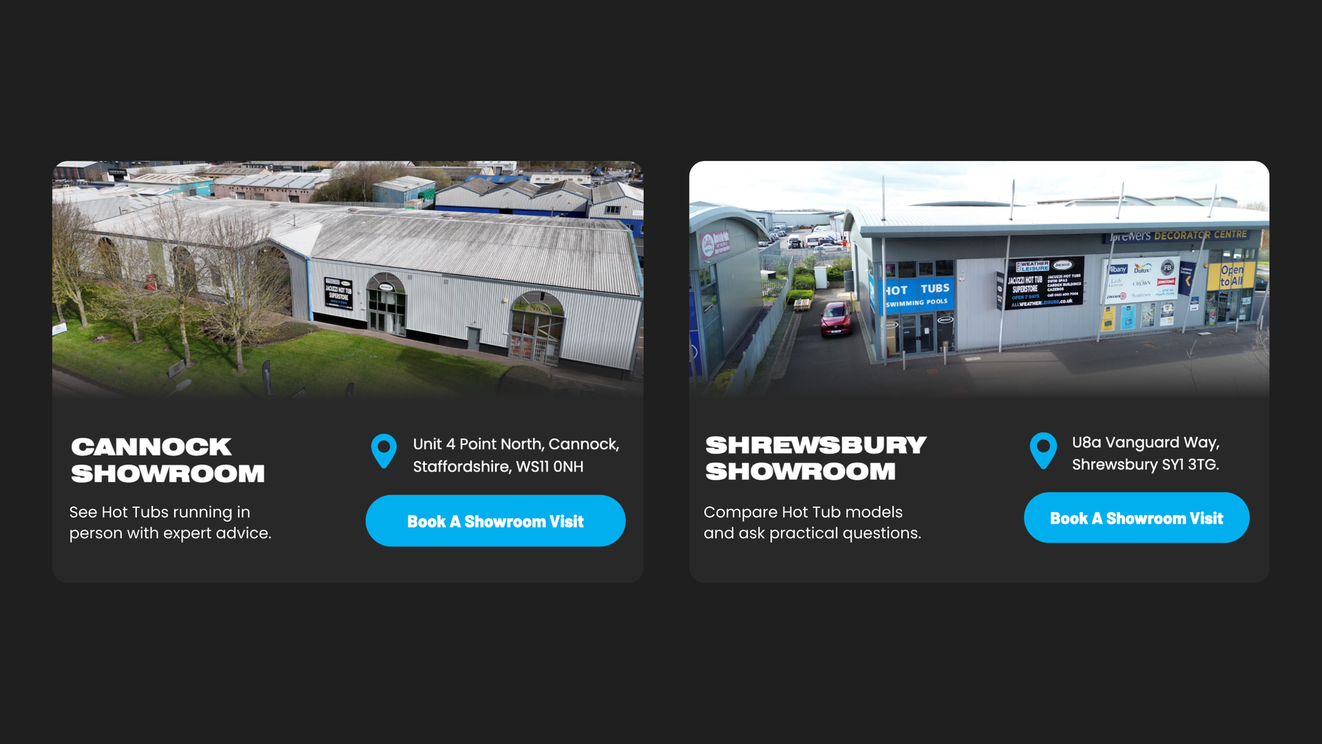 Book a hot tub showroom visit