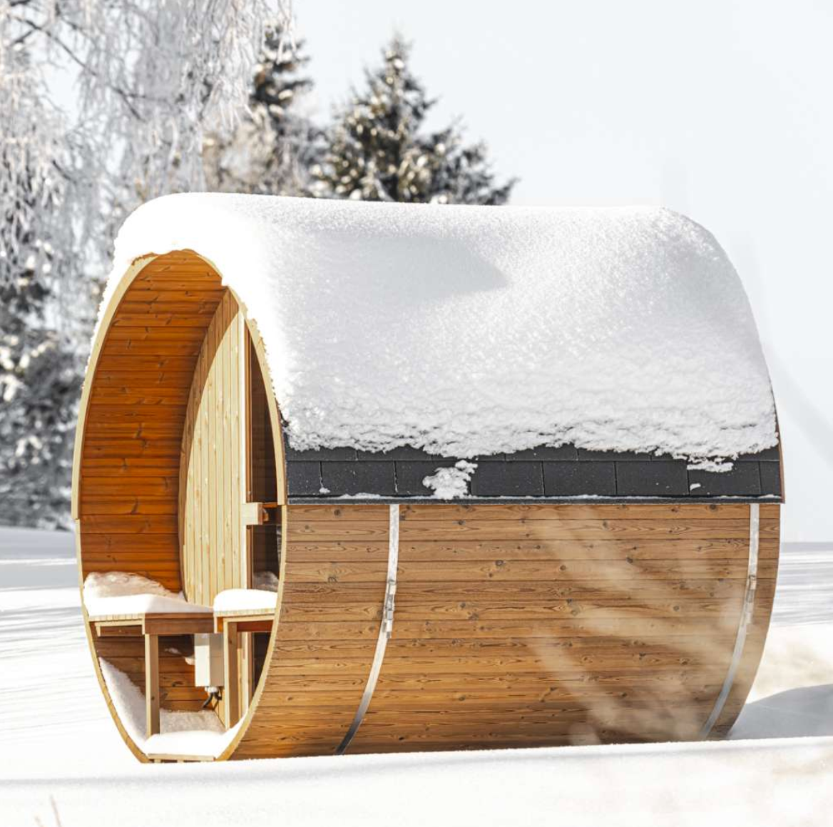 Hekla Outdoor Barrel Sauna