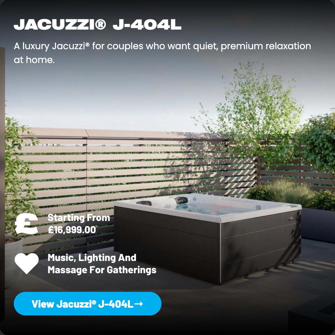 Jacuzzi J404L Hot Tub