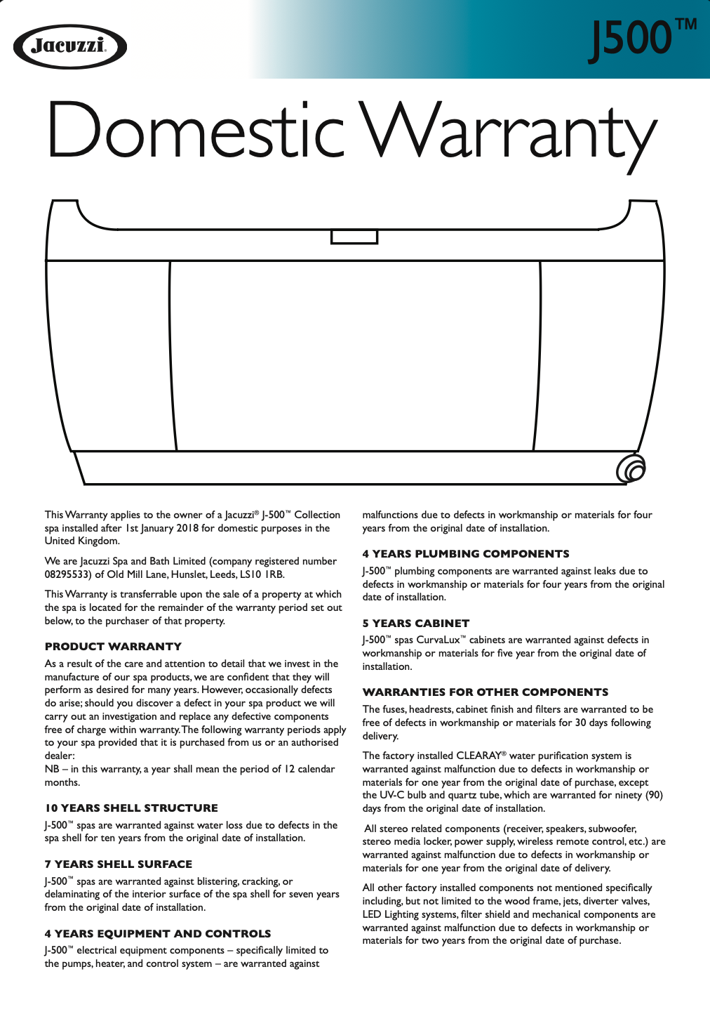 J500 2018-2022 Warranty