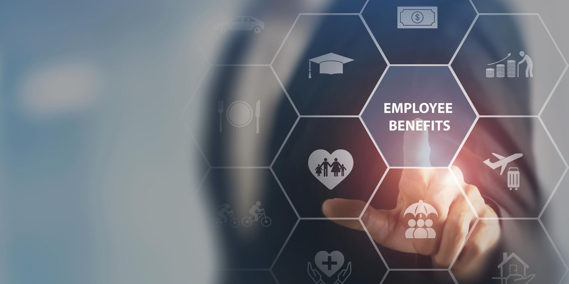 Employee benefits concept. Insurance and perks offered to attract and retain employees.