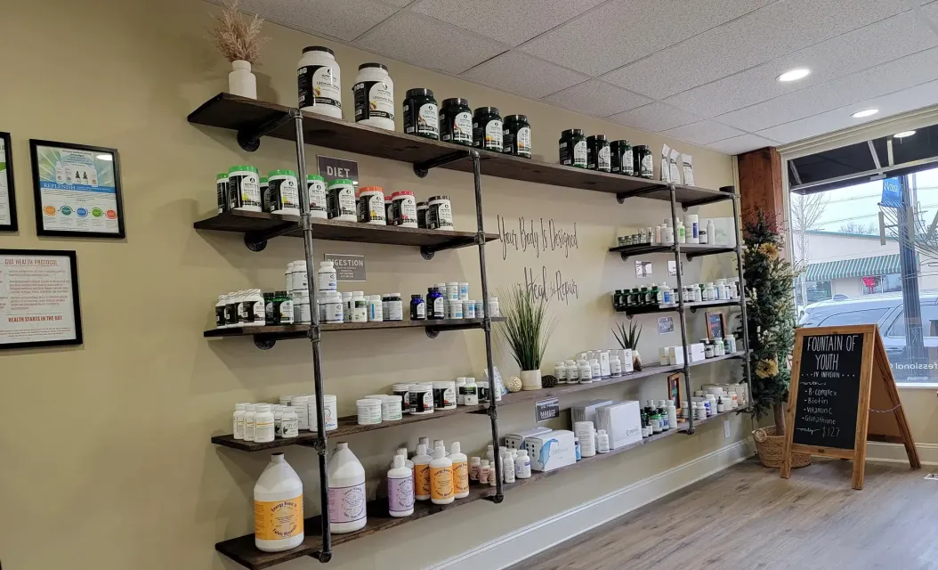 A store filled with shelves filled with lots of products.