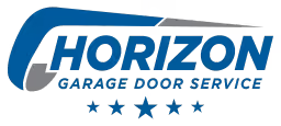 Horizon Garage Door Service Horizon Garage Door Service logo in blue and gray with five blue stars underneath