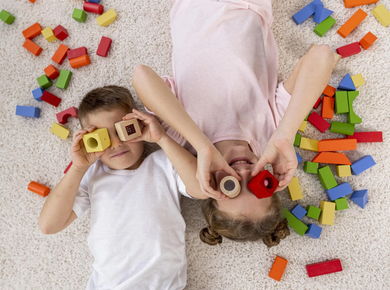 Children blocks physiotherapy