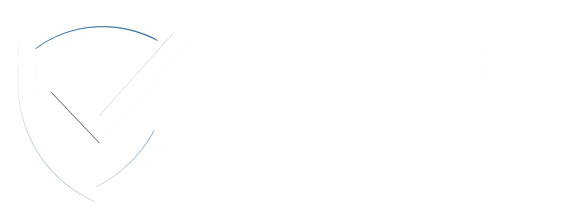 Power House Therapy Billing logo with blue shield and black checkmark beside bold black and blue text