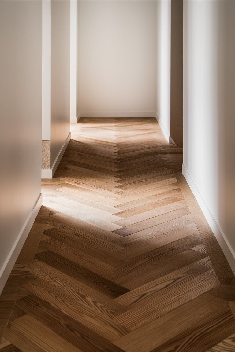 Hand scraped wood flooring