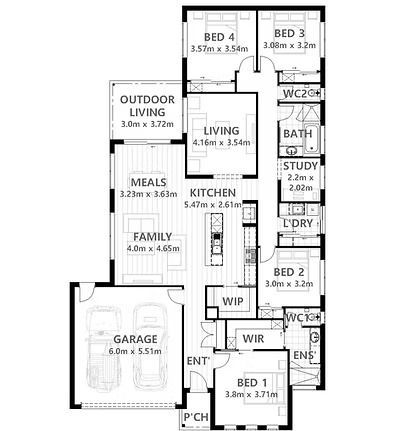Floor Plan — Twomey Homes in Delacombe, VIC