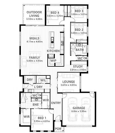 Floor Plan — Twomey Homes in Delacombe, VIC