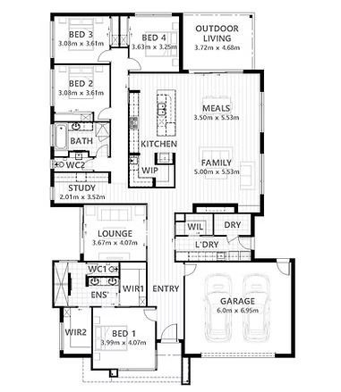 Floor Plan — Twomey Homes in Delacombe, VIC