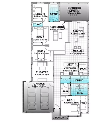 Floor Plan — Twomey Homes in Delacombe, VIC