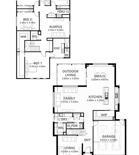 Floor Plan — Twomey Homes in Delacombe, VIC