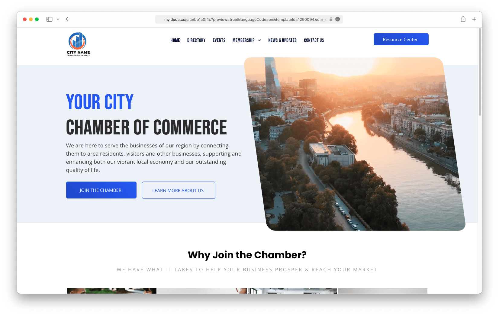 Website Templates For Chambers Chamber Nation