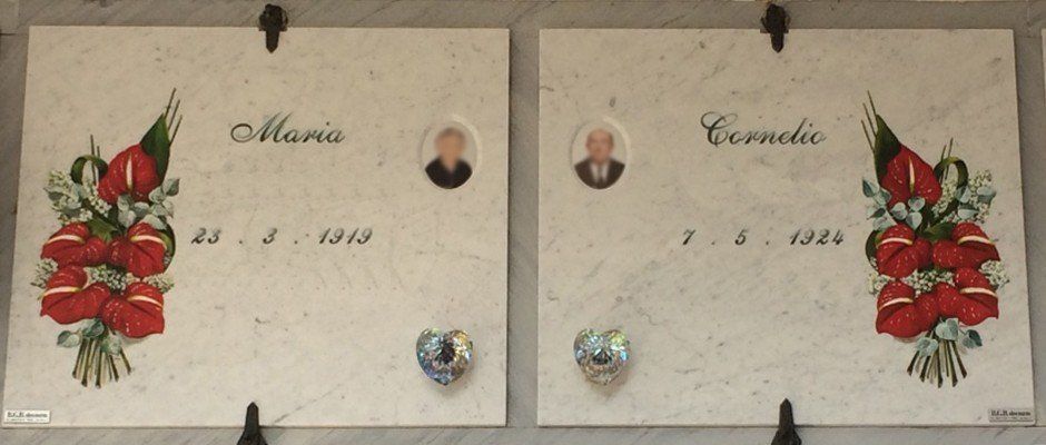 Loculo in marmo per cimitero
