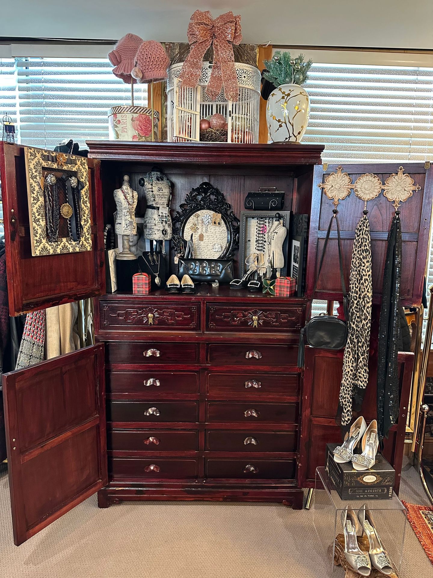 A photo of custom clothing, Jewlery, and accessories