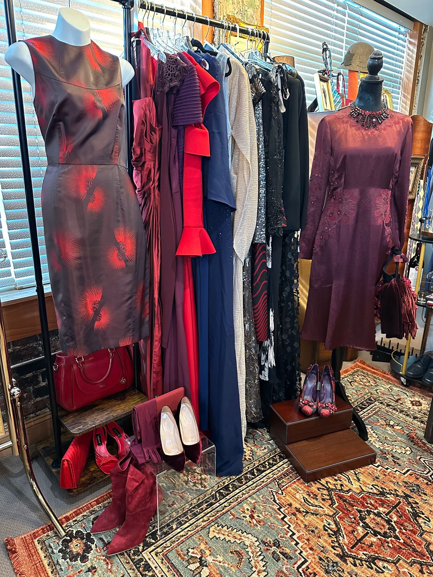 A photo of custom clothing, Jewlery, and accessories