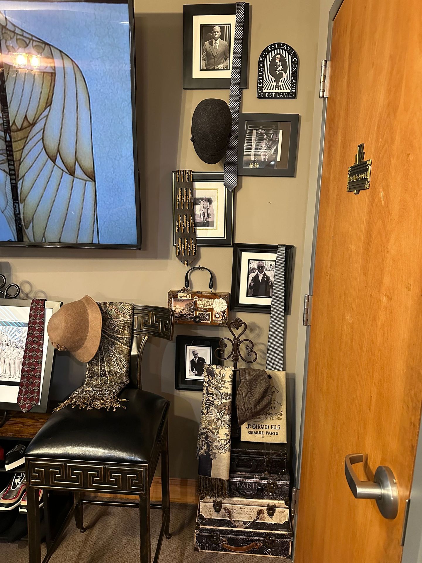 A photo of custom clothing Ties, Hats