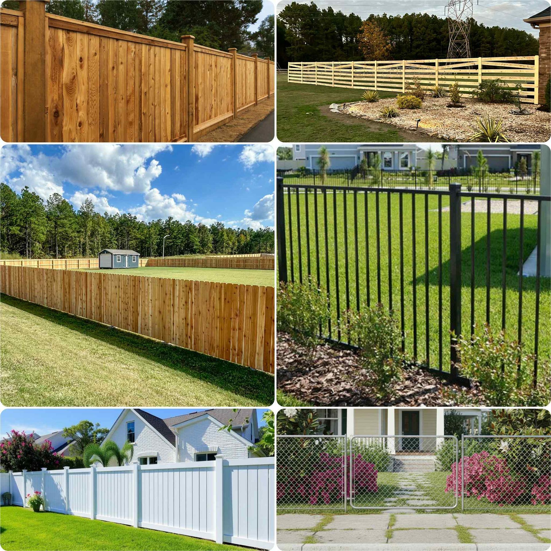 Wooden fence design 5