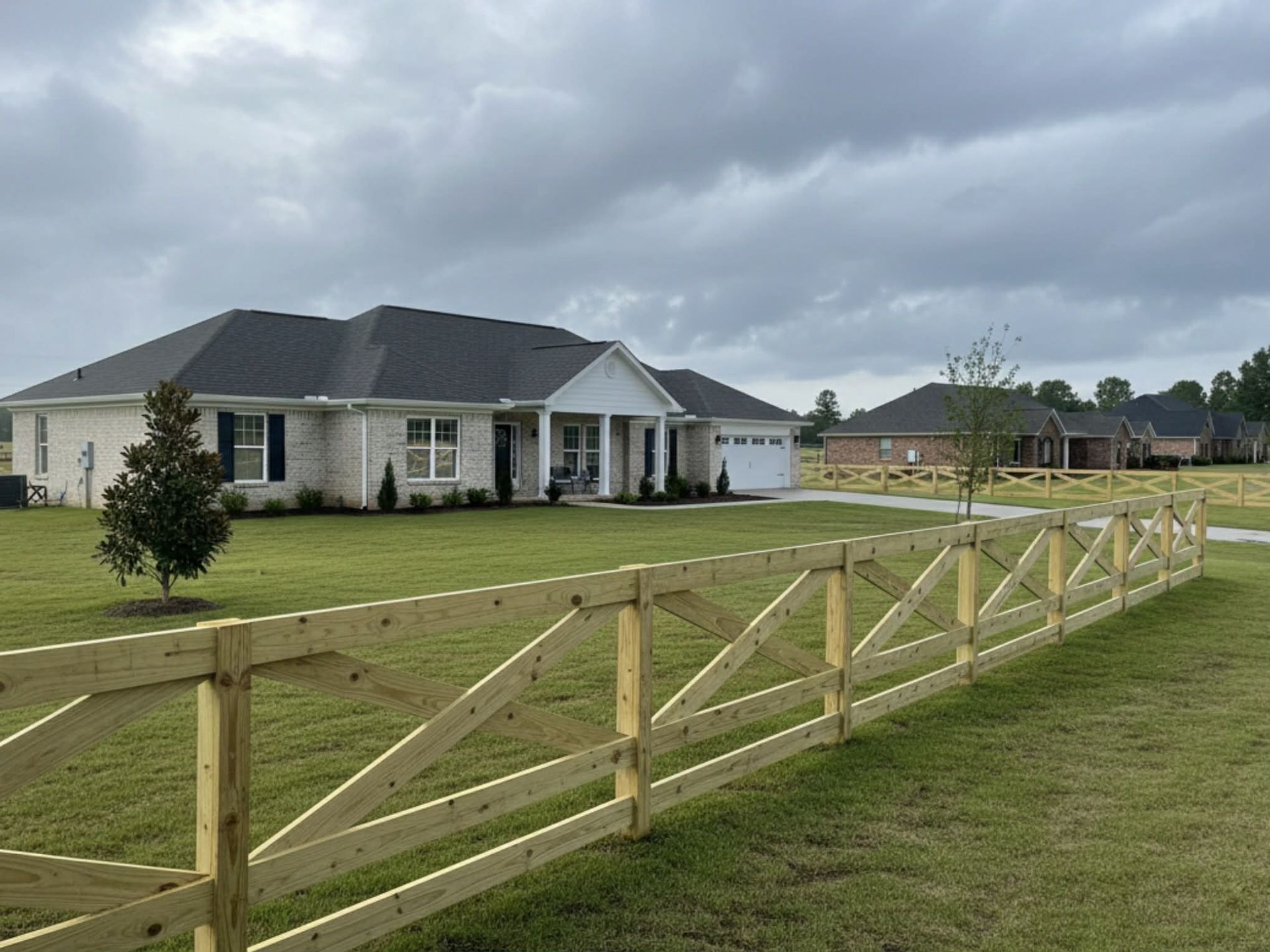 Wooden fence design 3