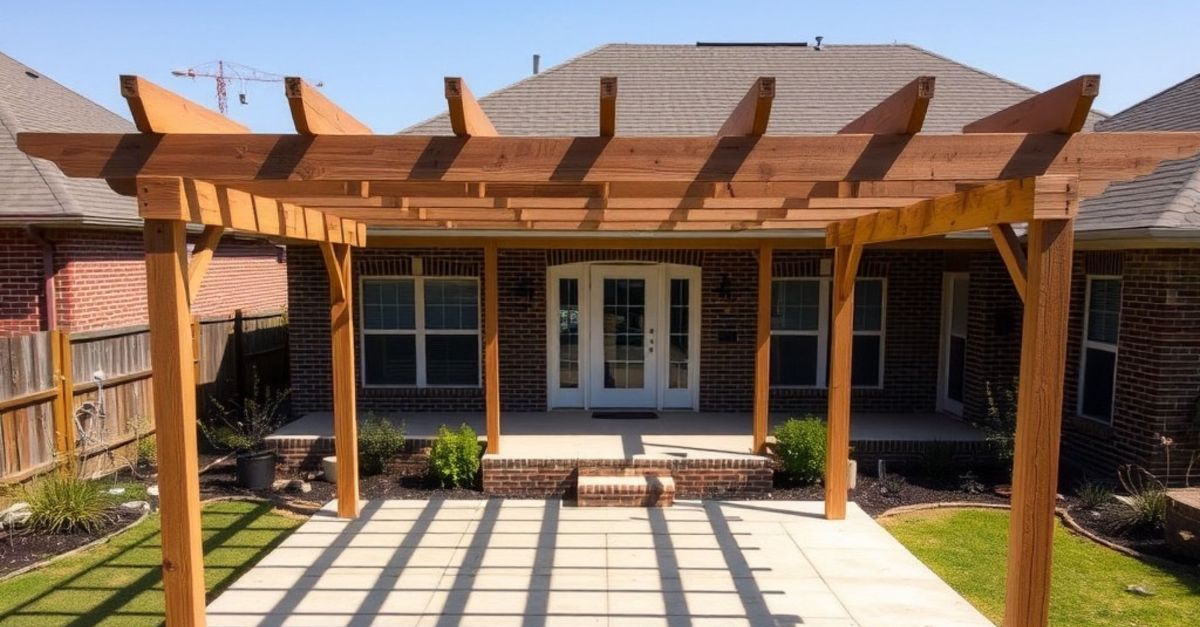 Pergola installation Coldwater MS 8