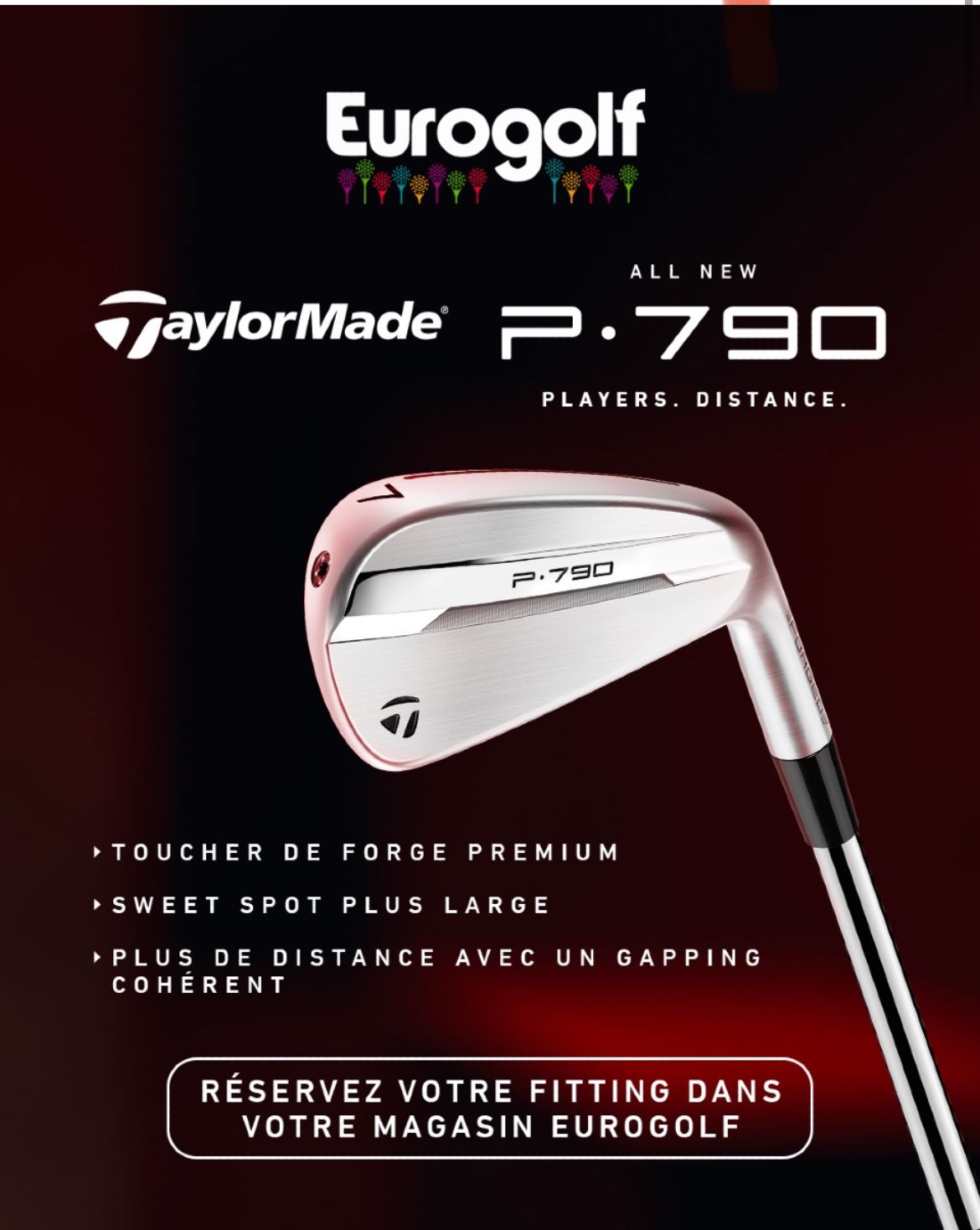 Fers De Golf Taylormade P790 2021 - Set 5-PW + GW, Shafts Réguliers En Acier, Reconditionné