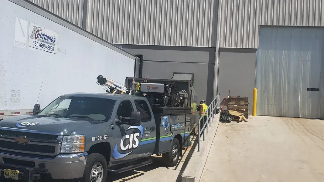 Gray truck with