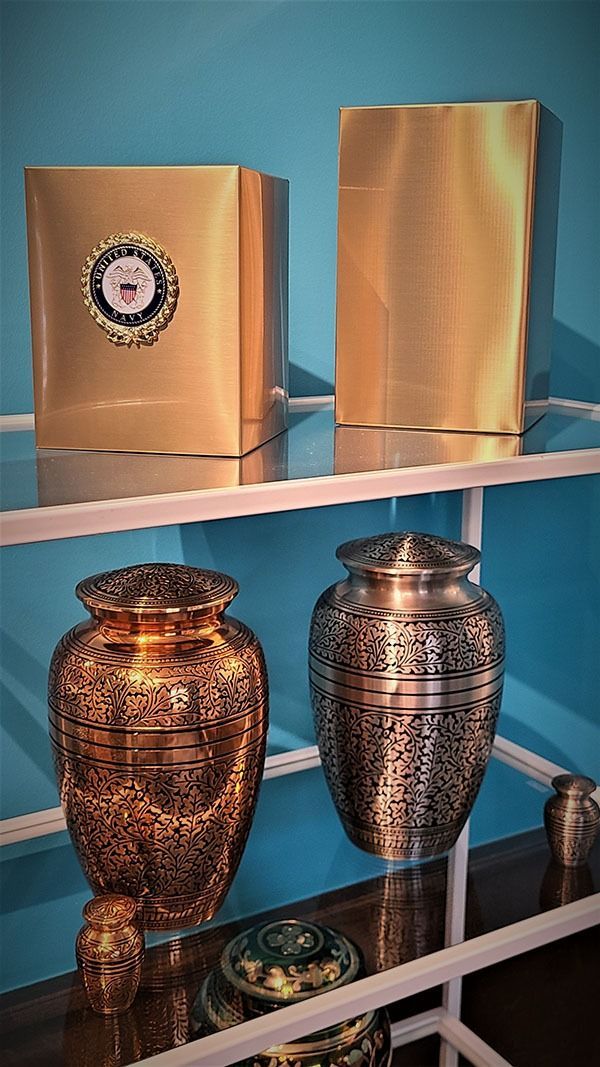 Cremation urn selection presented with quality craftsmanship for lasting and meaningful remembrance