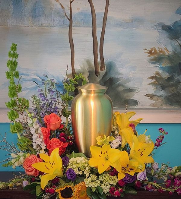 Elegant memorial urn symbolizing remembrance and honoring loved ones through cremation services