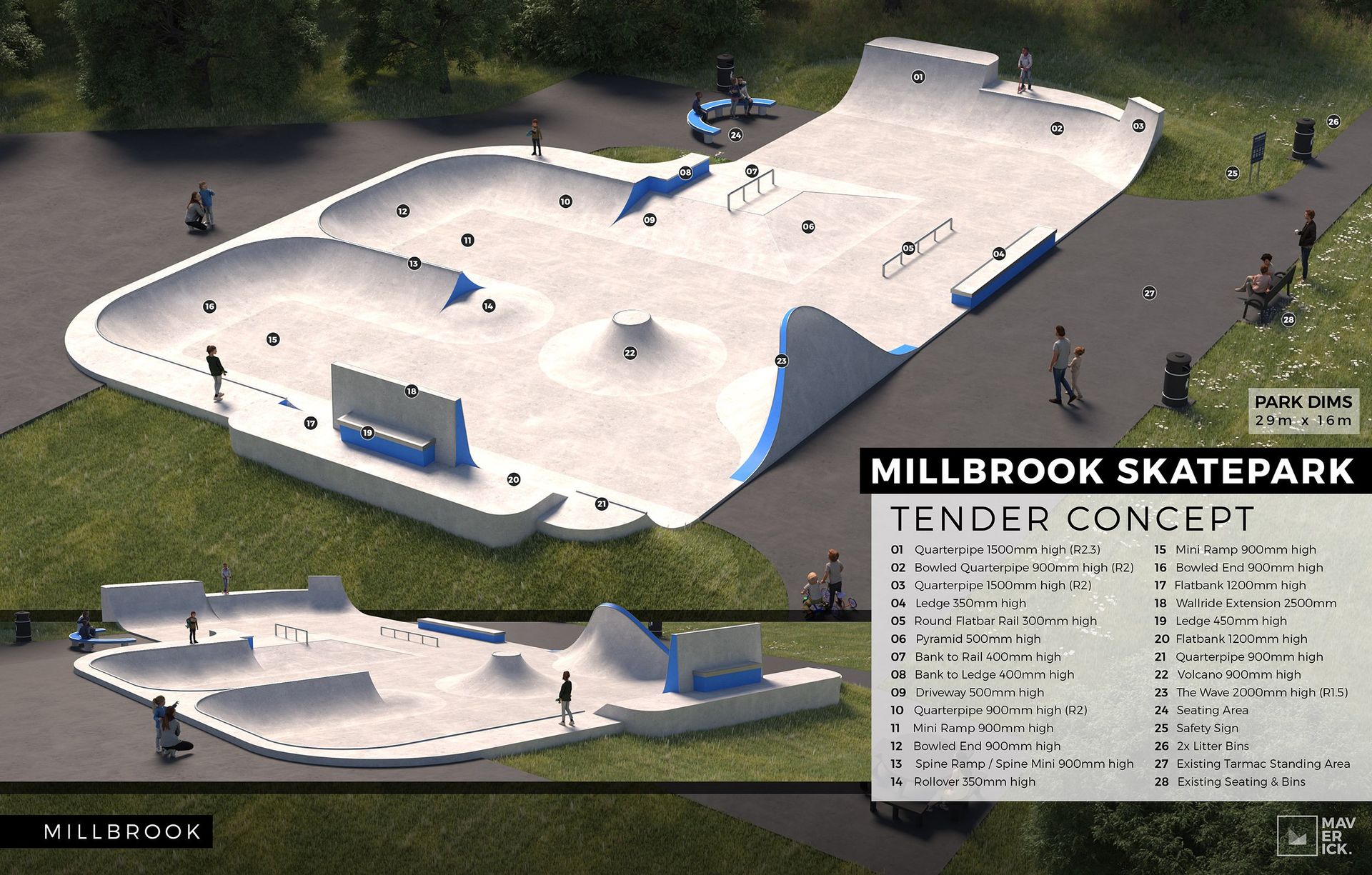 Millbrook Skatepark Project Cornwall