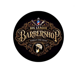 Logo for Narcos Menz Grooming: black and red barber tools overlayed on bold text.