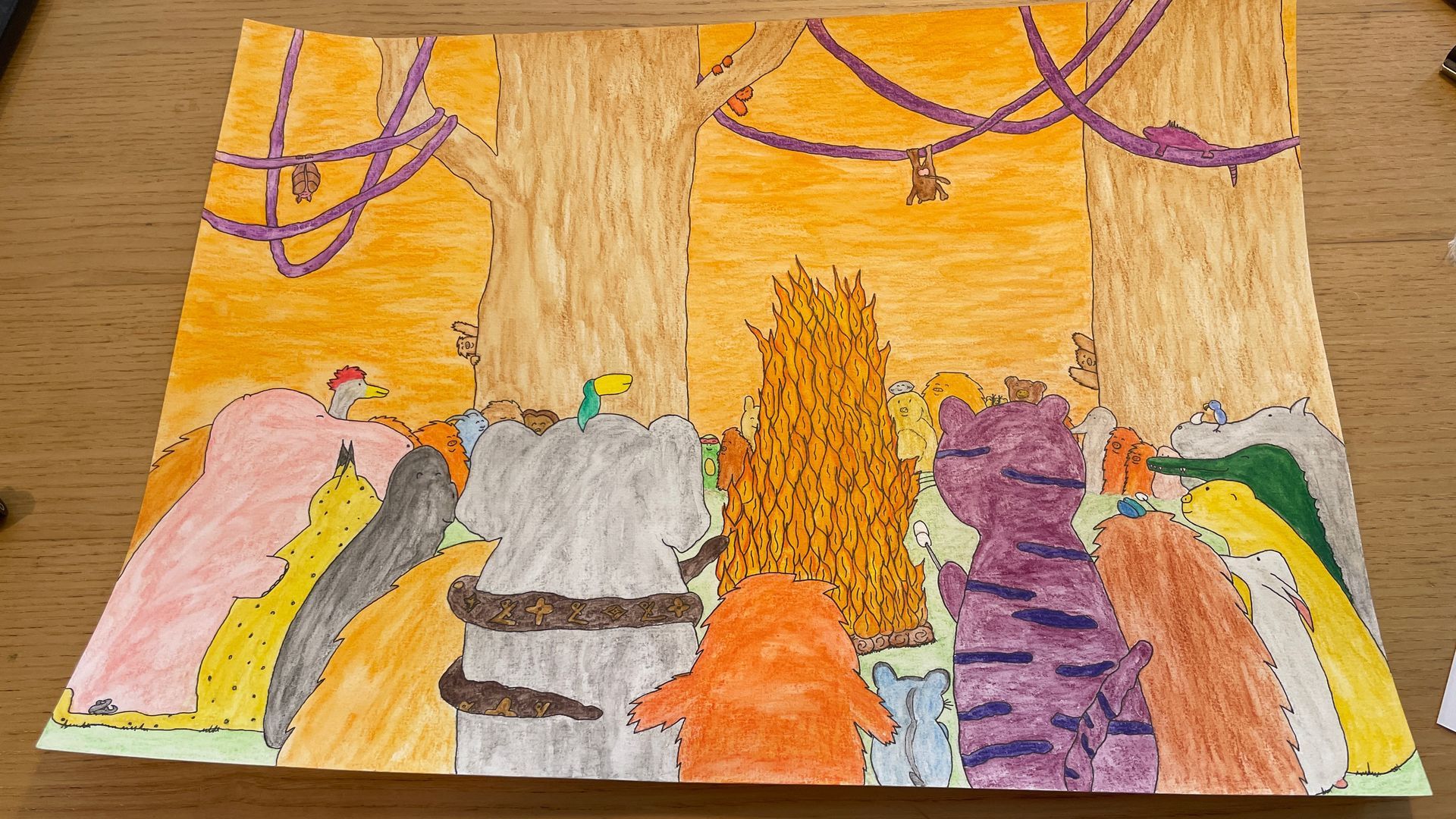 Tekening Steentje uit boek vuur van de Fikkies