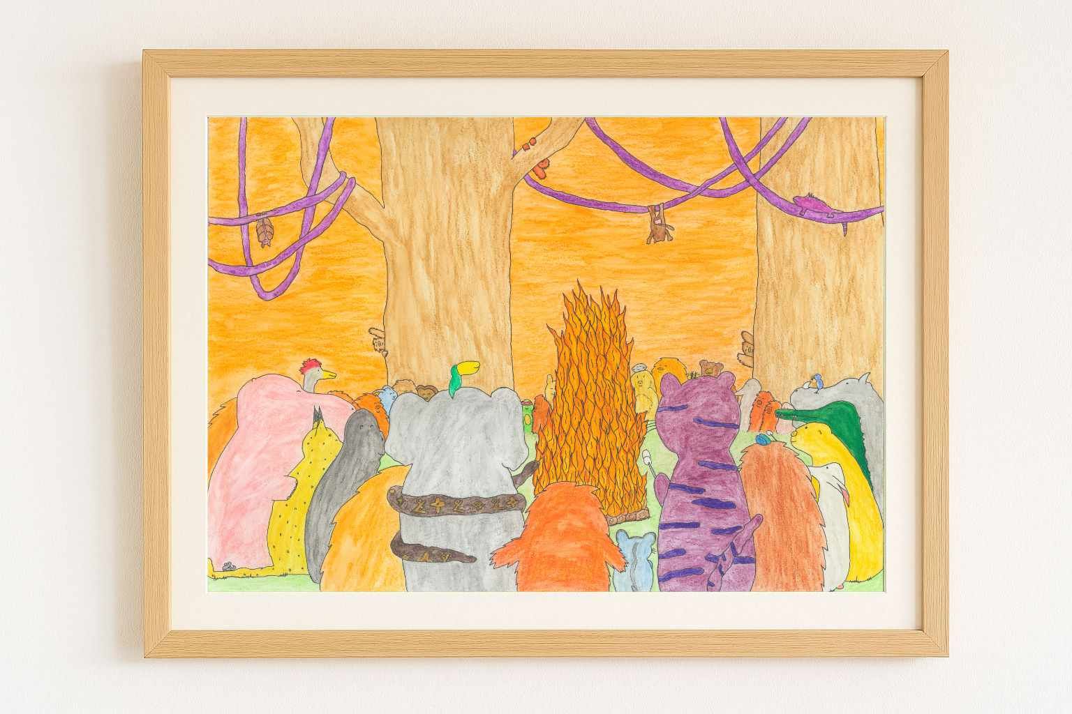 Print: Kampvuur met de Fikkies (oplage van 20)