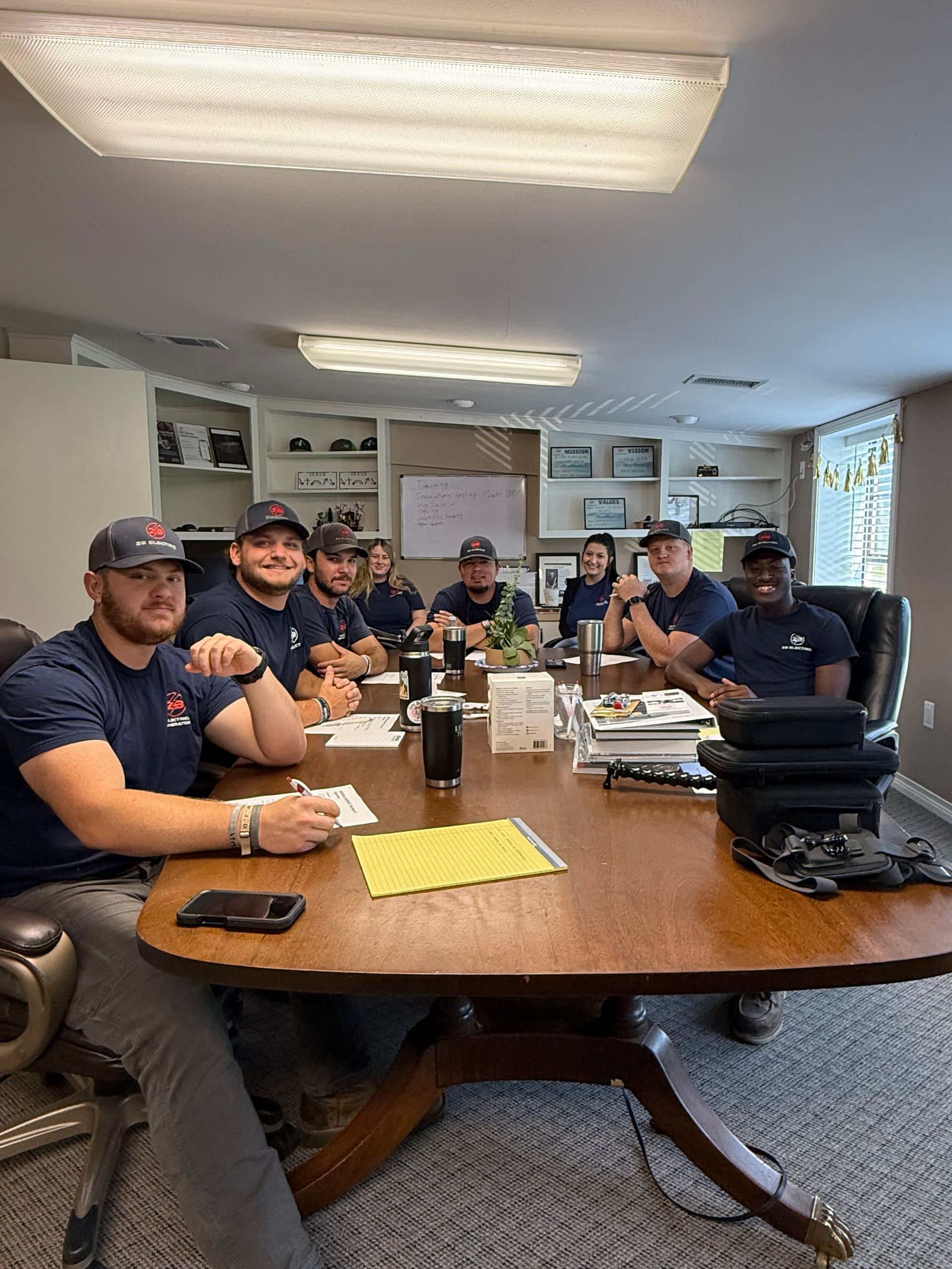 Team meeting to grow and serve customers better!