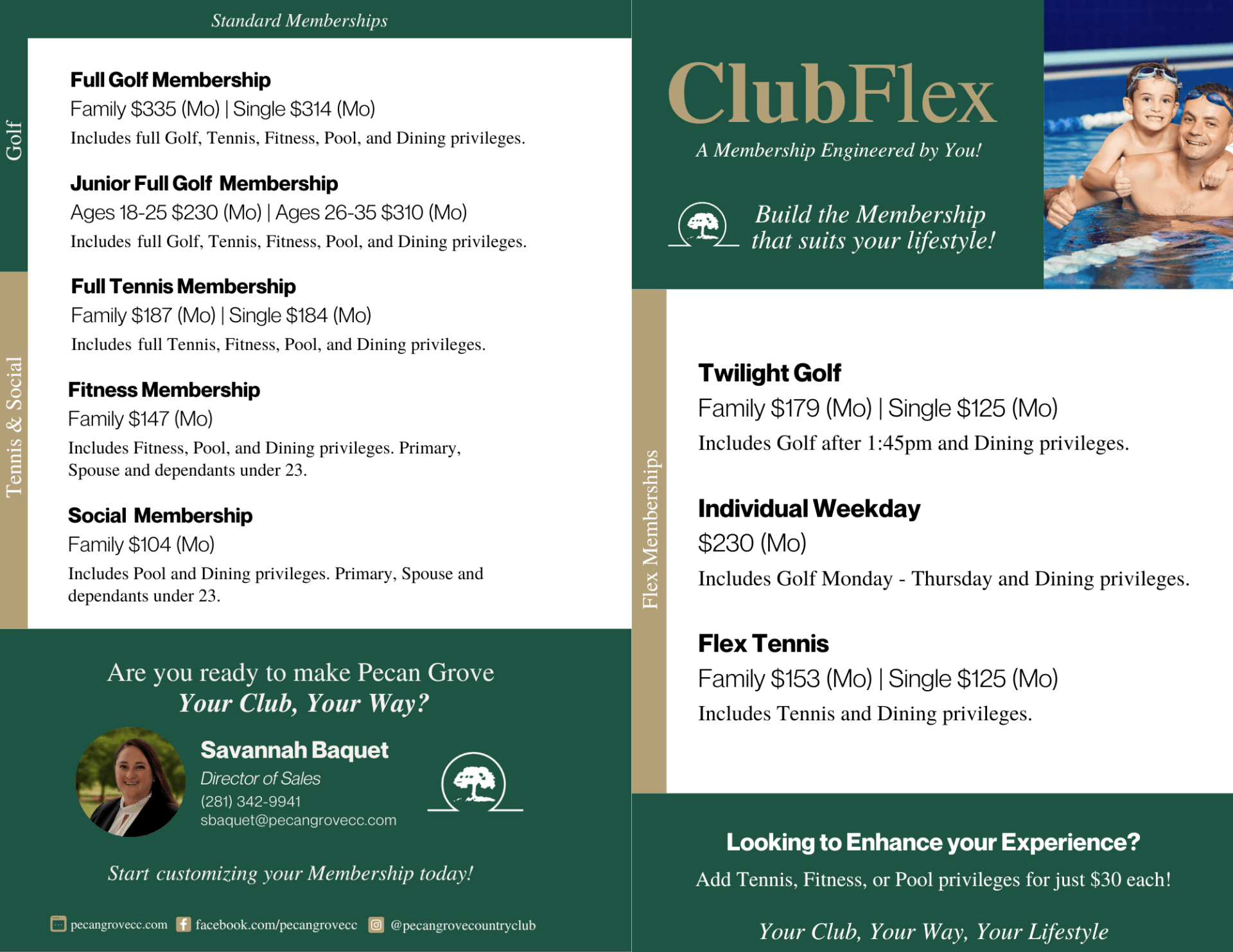 Membership Pecan Grove Plantation Country Club Richmond, Texas