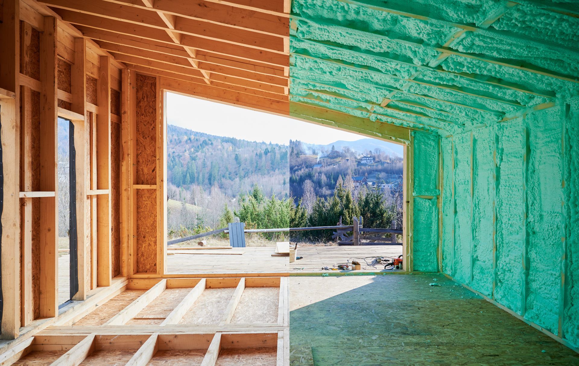 Before and After Insulation